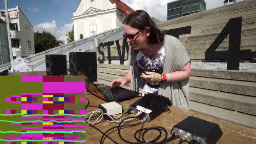 Image still from performance video