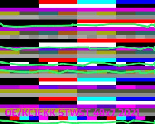 Example of transmitted SSTV image