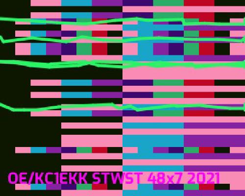 Example of transmitted SSTV image