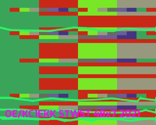 Example of transmitted SSTV image